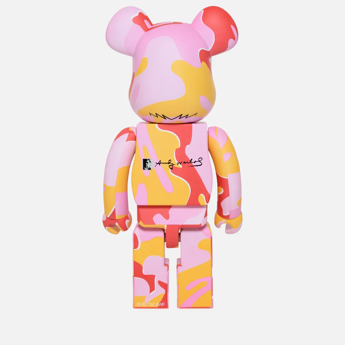 Medicom Toy Игрушка Bearbrick Andy Warhol Camo Pink 1000%