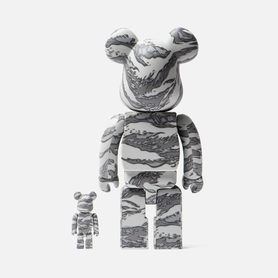 Игрушка Medicom Toy Bearbrick atmos x Solebox 100% & 400%