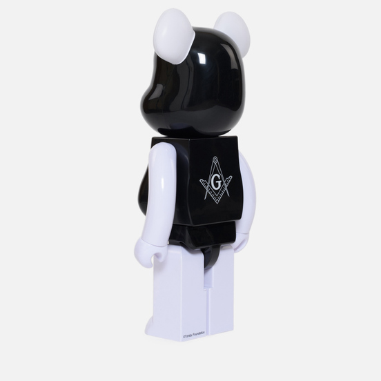 Игрушка Medicom Toy Bearbrick Freemasonry x Fragmentdesign Black 1000%
