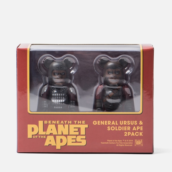 Игрушка Medicom Toy Bearbrick General Ursus & Soldier Ape 2-Pack 100%