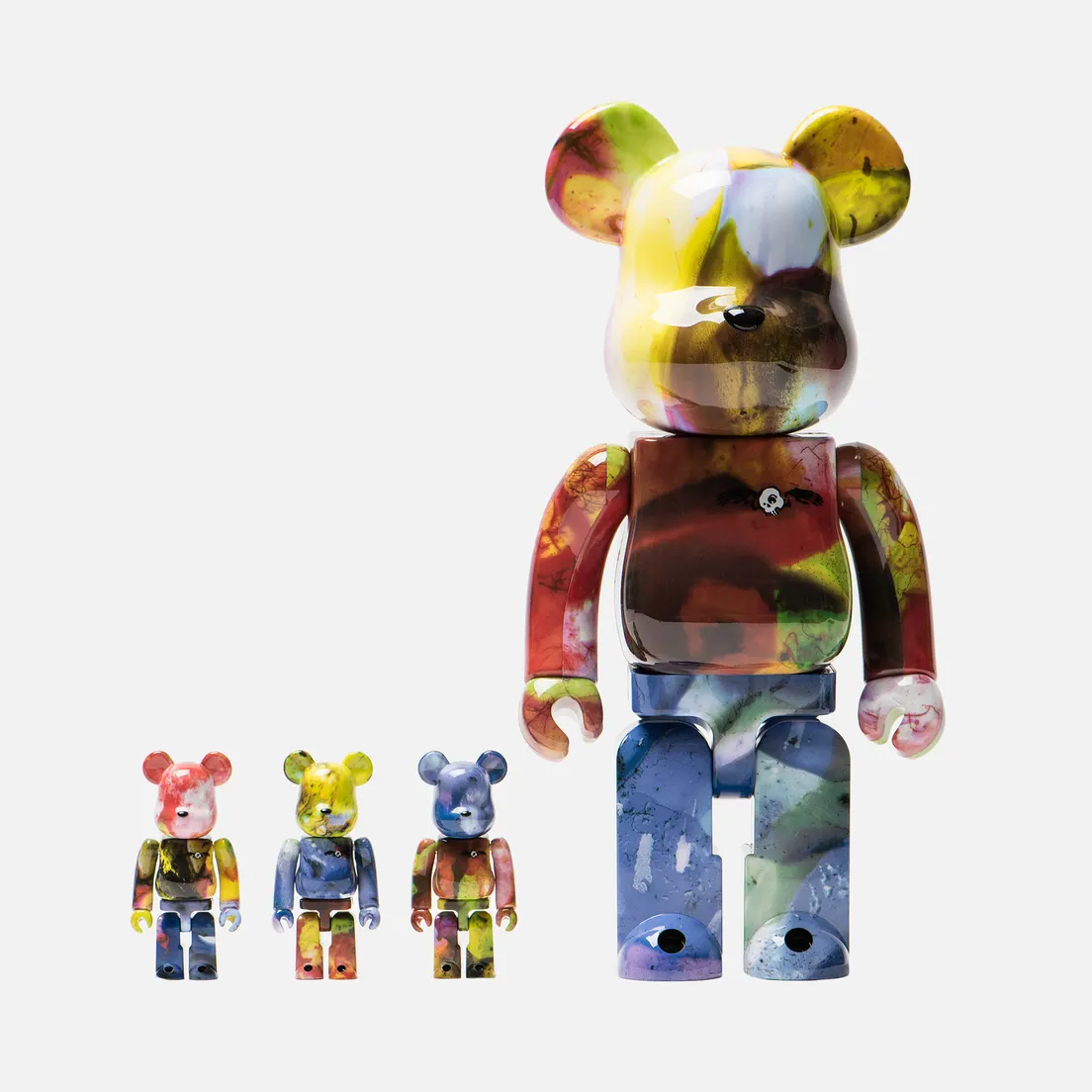 Medicom Toy Игрушка Bearbrick Pushead 4 pcs Set 100% & 400%