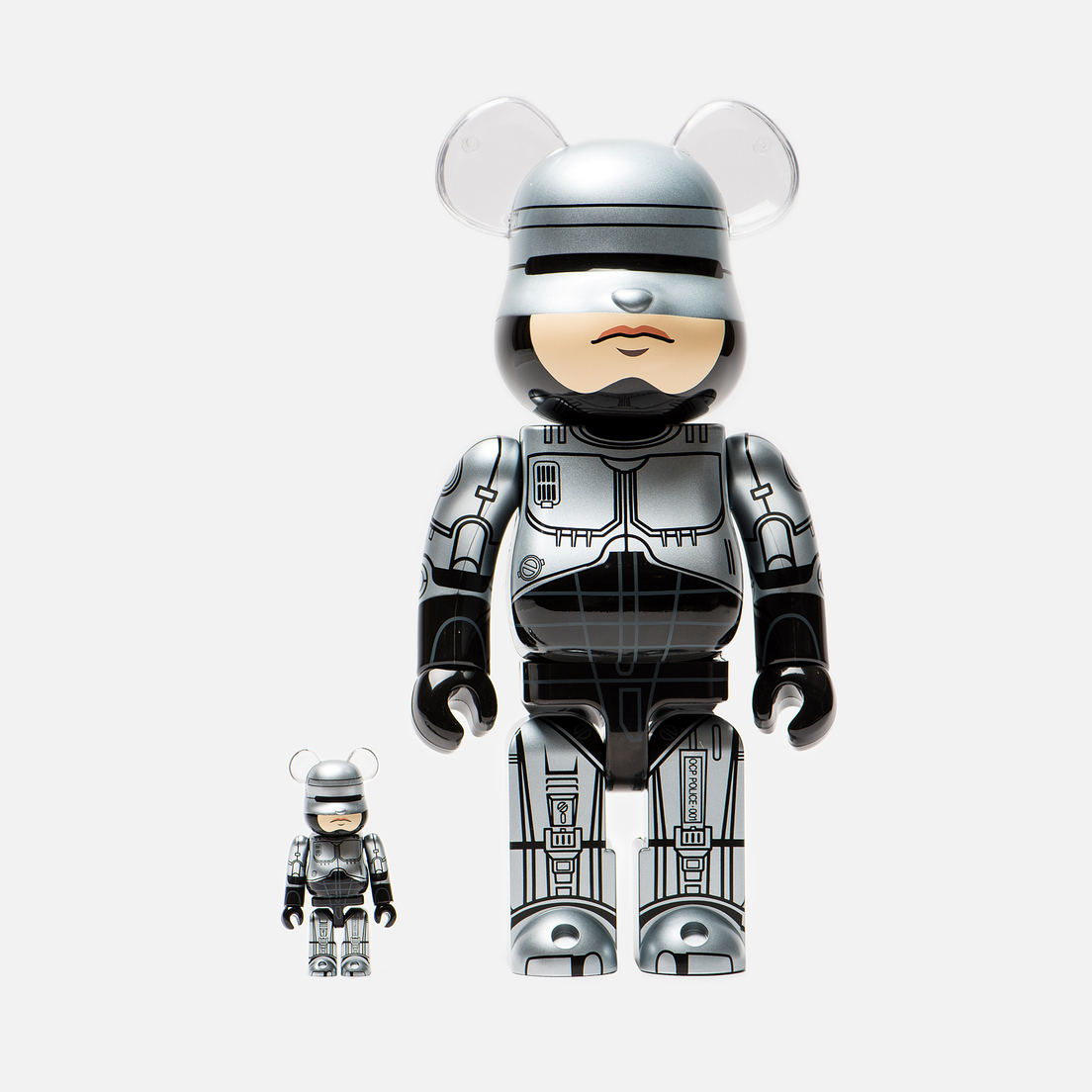 Medicom Toy Игрушка Bearbrick Robocop Set 100% & 400%