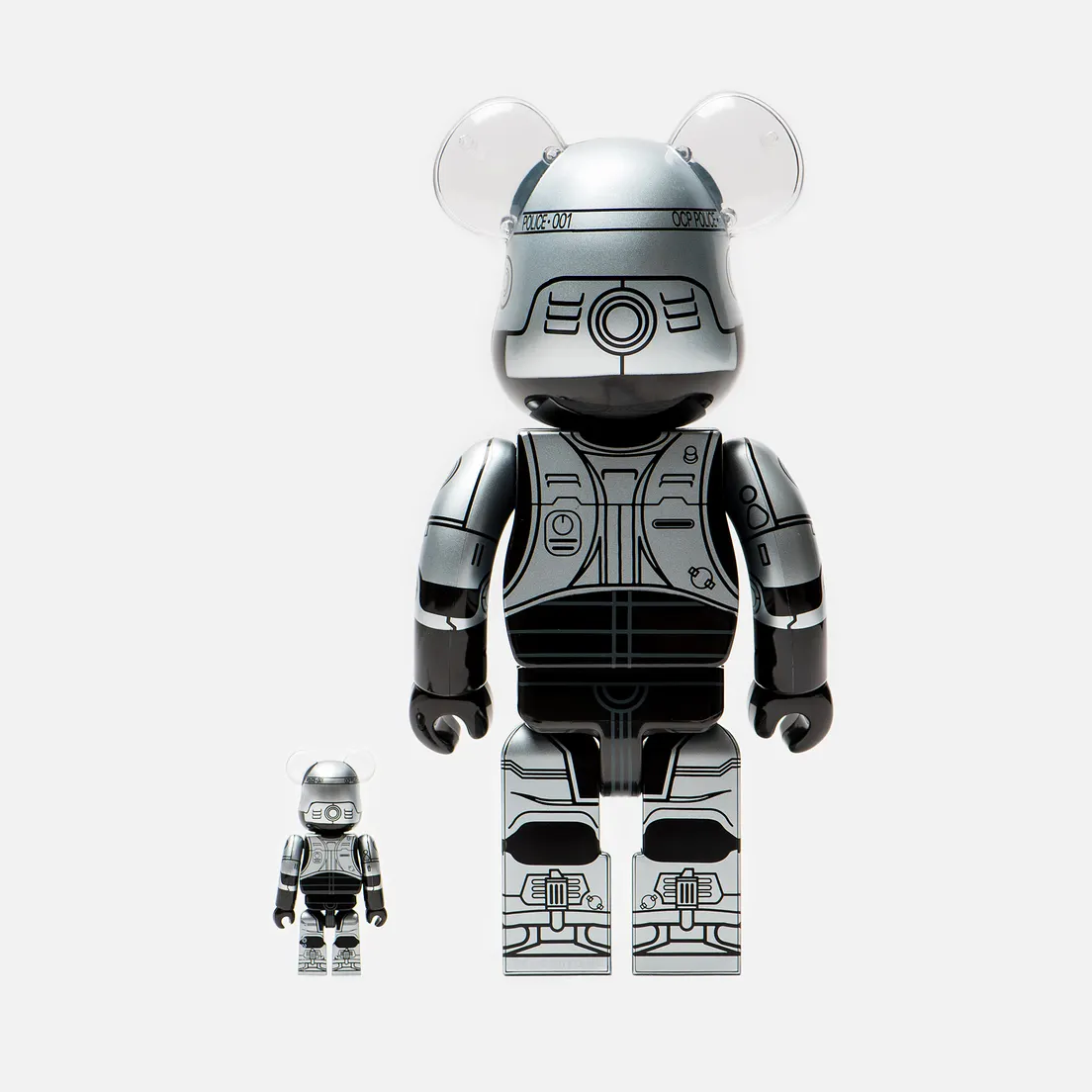 Medicom Toy Игрушка Bearbrick Robocop Set 100% & 400%