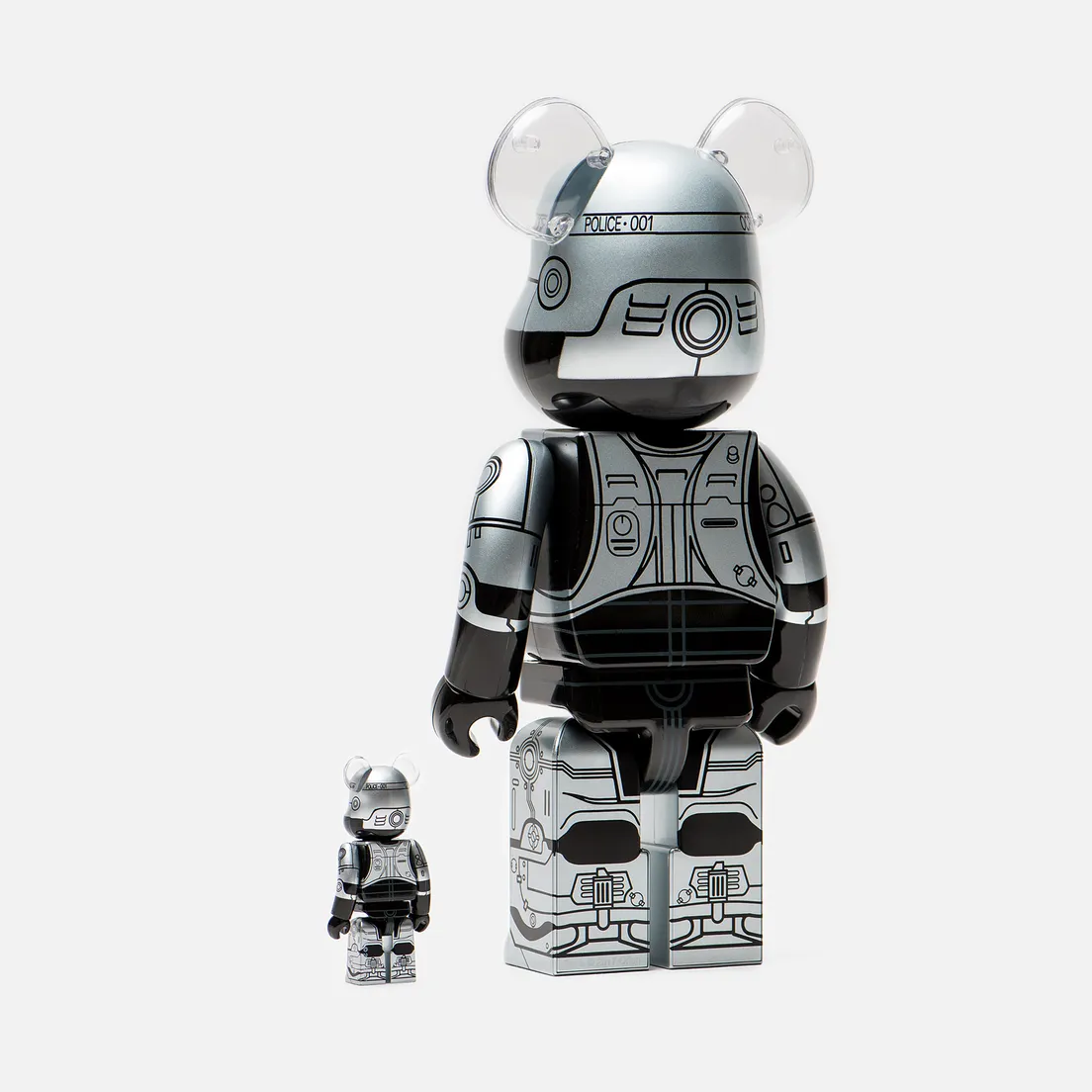 Medicom Toy Игрушка Bearbrick Robocop Set 100% & 400%