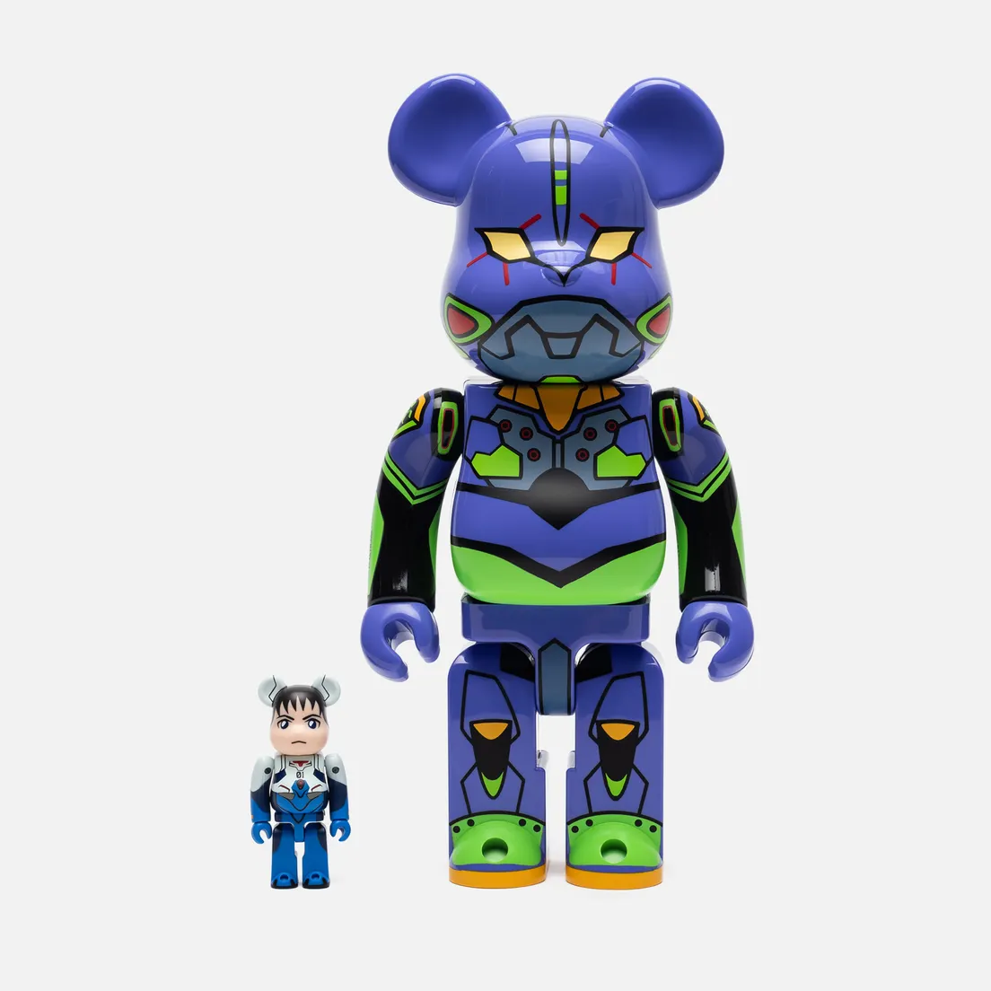 Medicom Toy Игрушка Bearbrick Ikari 100% & Evangelion 400%