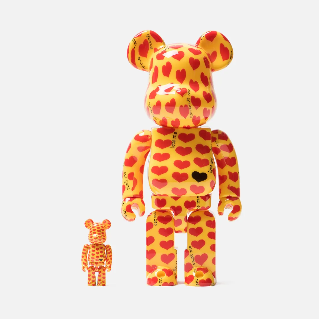 Medicom Toy Игрушка Bearbrick Yellow Heart 100% & 400%