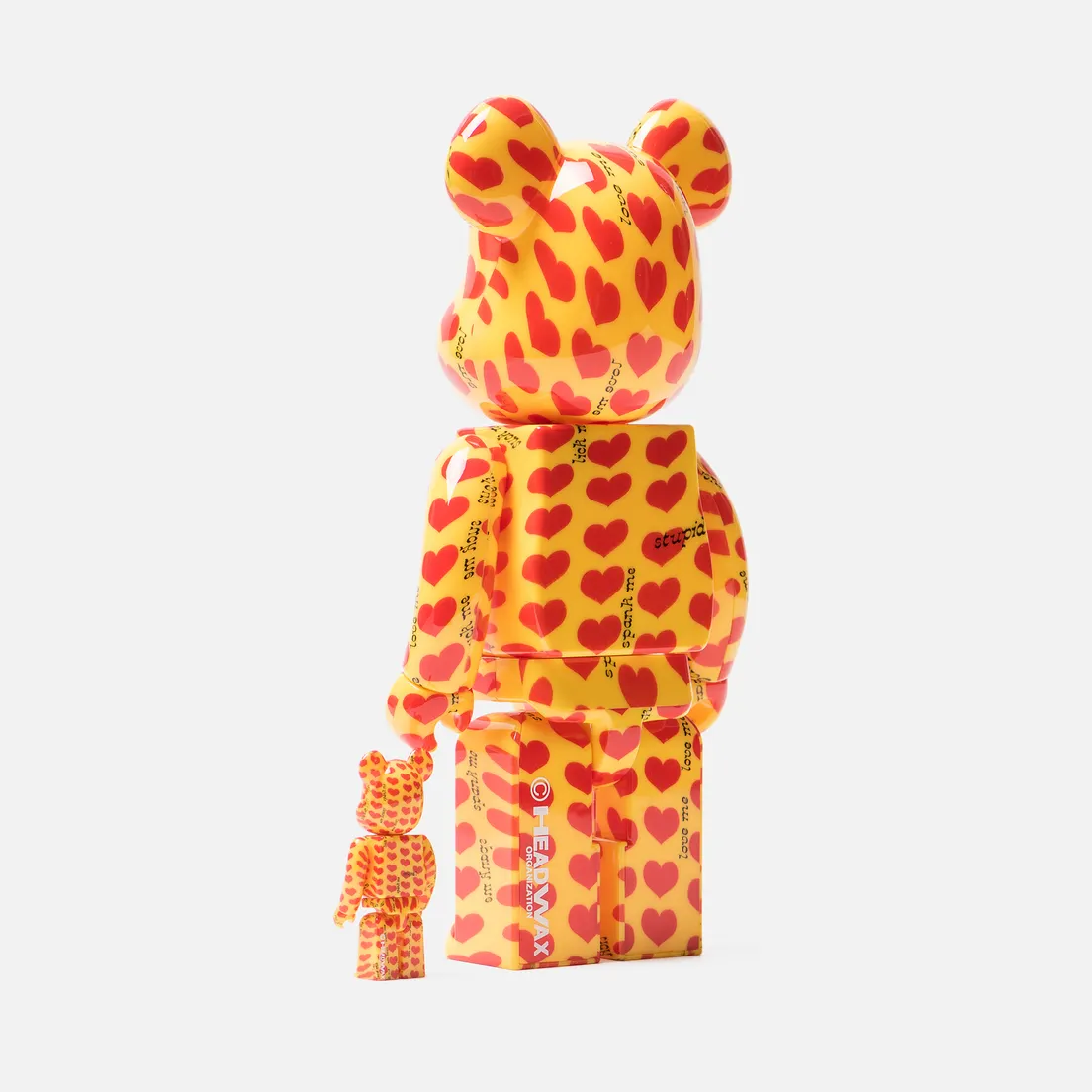 Medicom Toy Игрушка Bearbrick Yellow Heart 100% & 400%