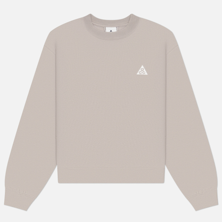 Женская толстовка Nike ACG Tuff Fleece Therma-FIT Crew Neck, цвет серый
