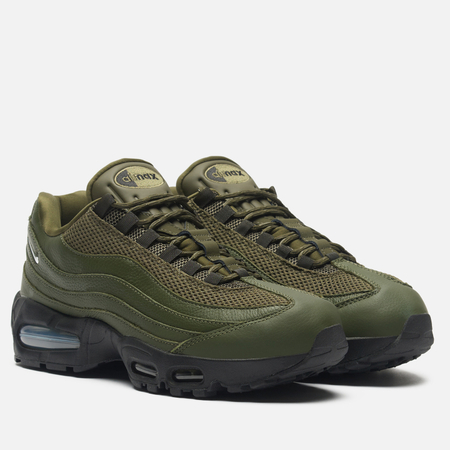 фото Кроссовки nike wmns air max 95 big bubble, цвет оливковый, размер 42 eu