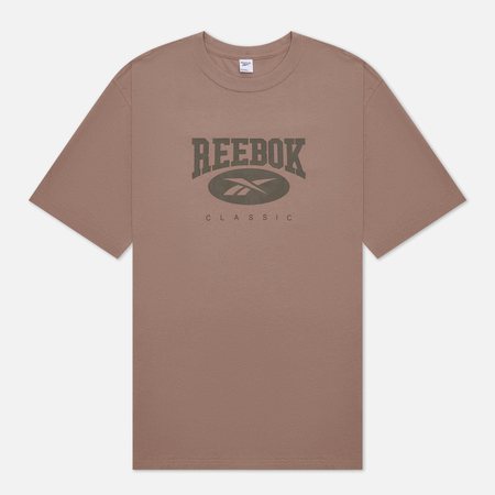 Мужская футболка Reebok Archive Essentials Big Logo, цвет коричневый, размер XXL - фото 1