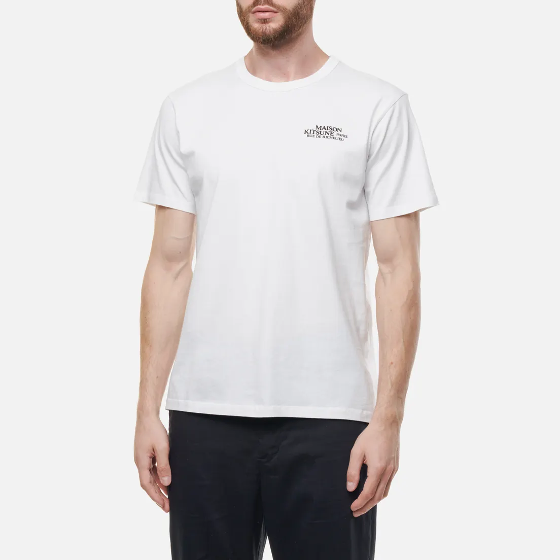 Maison Kitsune Мужская футболка Small Rue Richelieu Classic