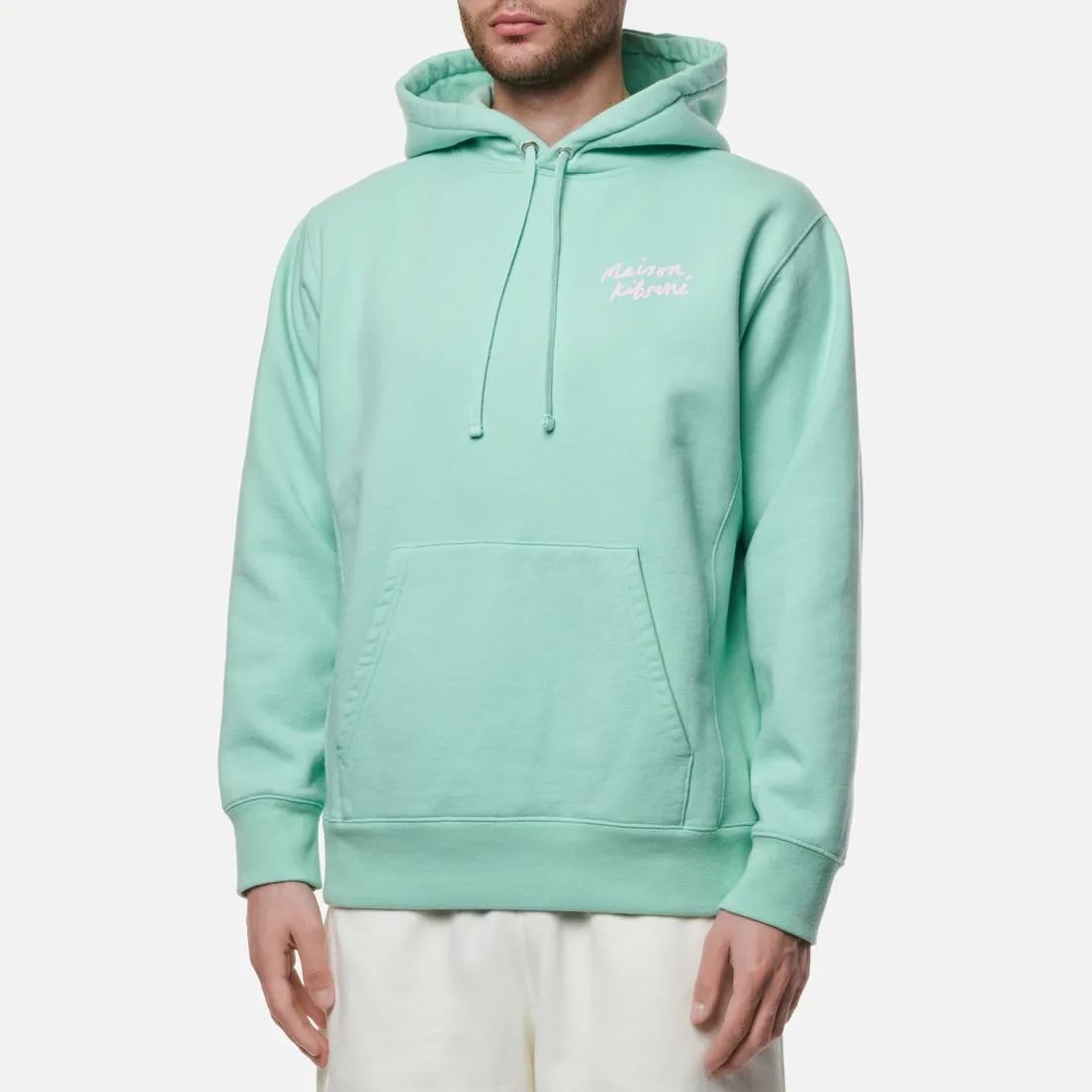 Maison Kitsune Мужская толстовка Mini Handwriting Loose Hoodie