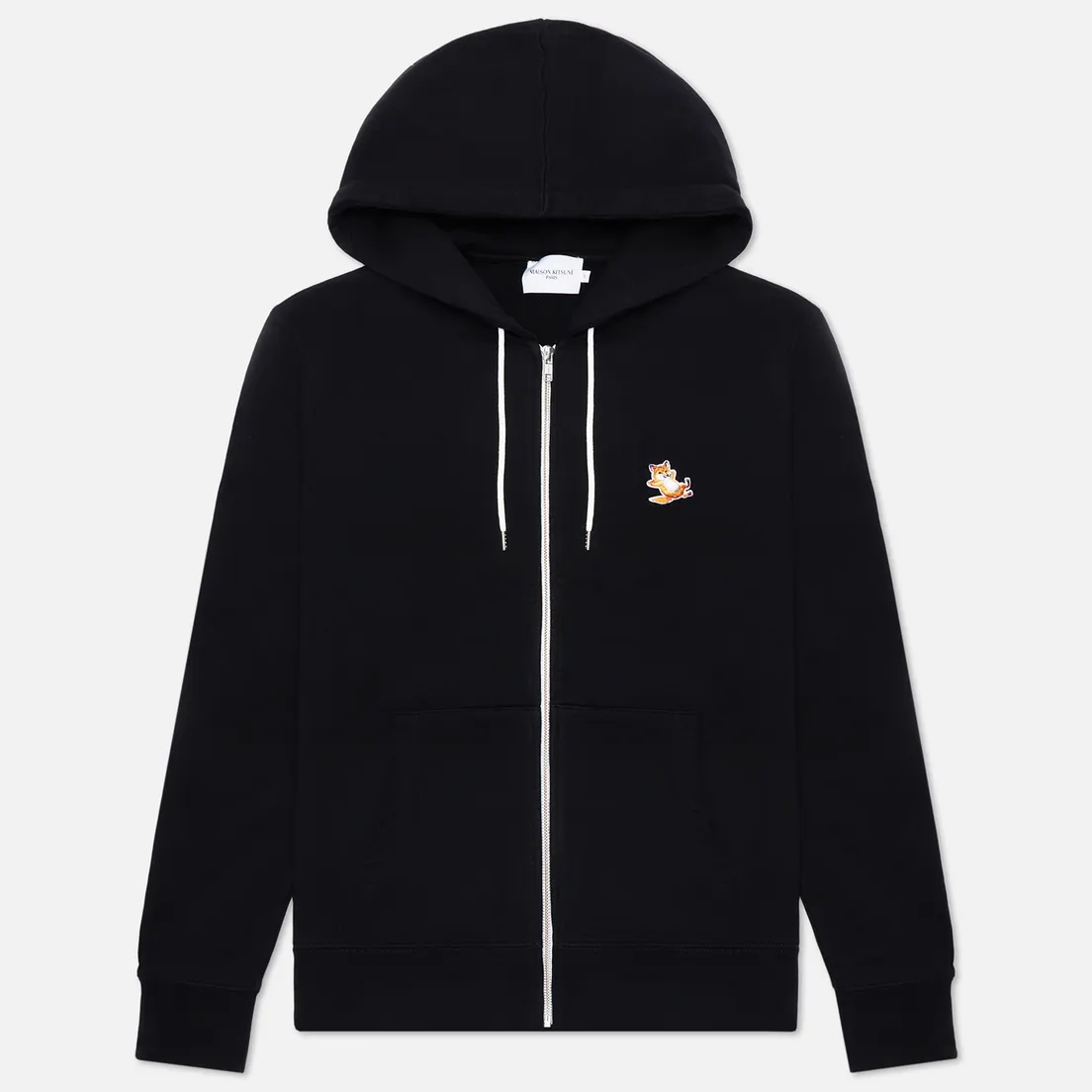 Maison Kitsune Мужская толстовка Chillax Fox Patch Zipped Hoodie
