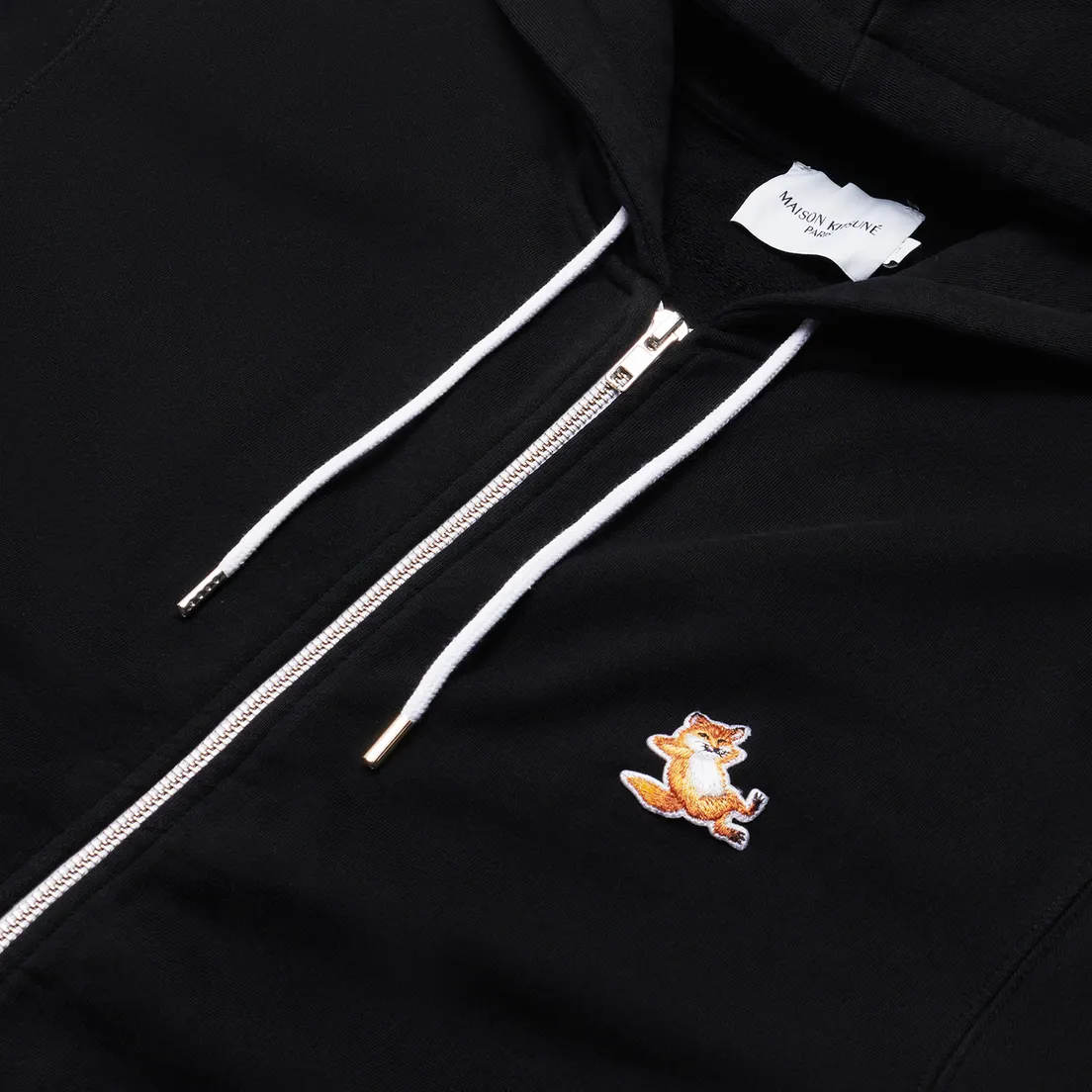 Maison Kitsune Мужская толстовка Chillax Fox Patch Zipped Hoodie
