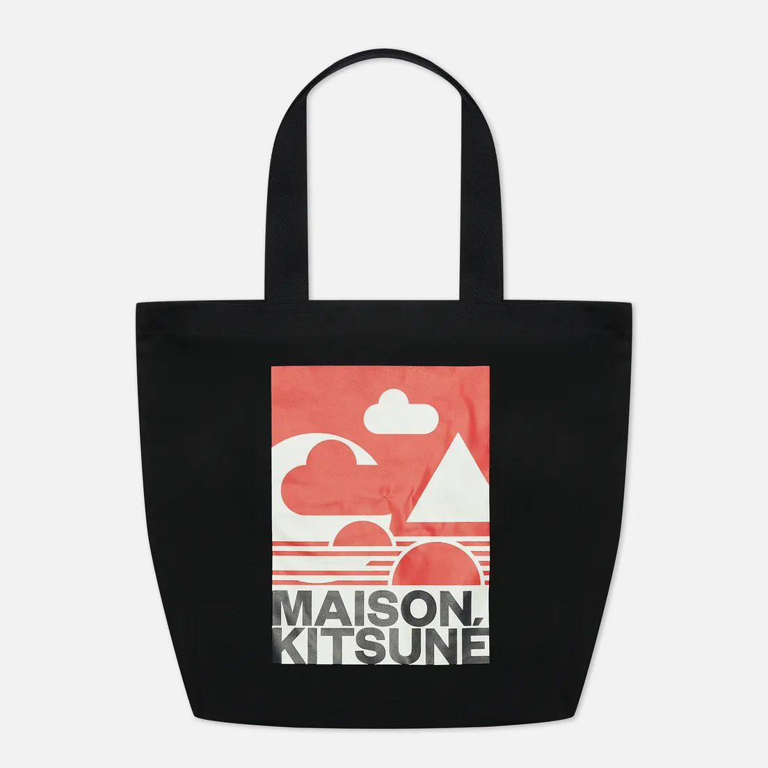 Maison Kitsune Сумка Red Anthony Burrill Classic Tote