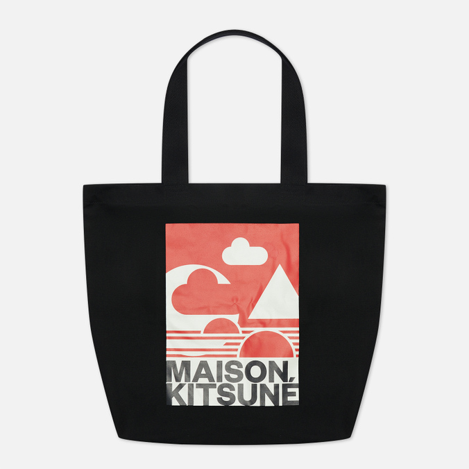 Сумка Maison Kitsune, цвет чёрный, размер UNI IU05161WW0008-P199 Red Anthony Burrill Classic Tote - фото 1