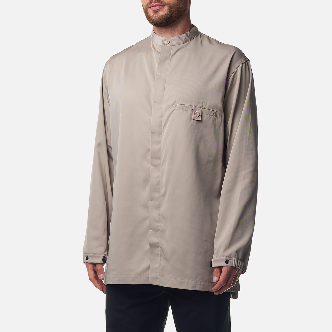 Y-3 Мужская рубашка Nylon Twill Overshirt