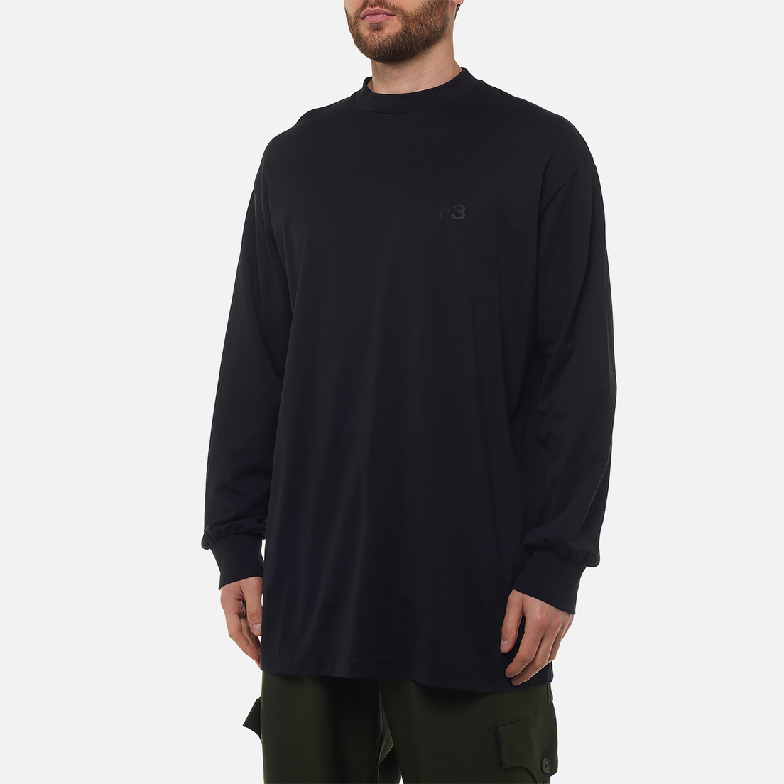 Y-3 Мужской лонгслив Mock Neck