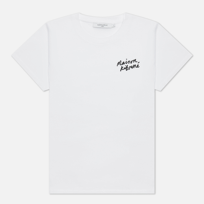 Женская футболка Maison Kitsune, цвет белый, размер S