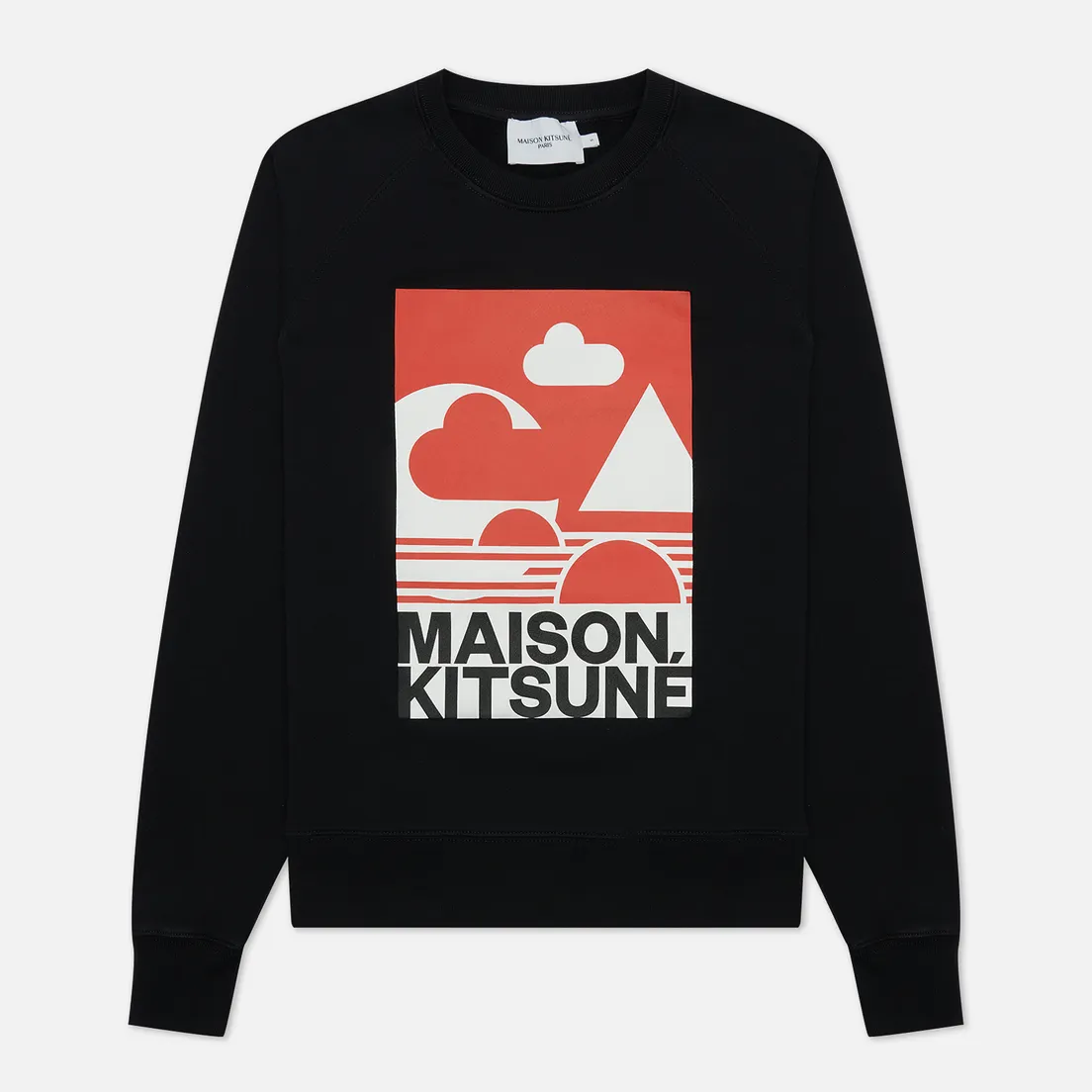 Maison Kitsune Женская толстовка Red Anthony Burrill Adjusted