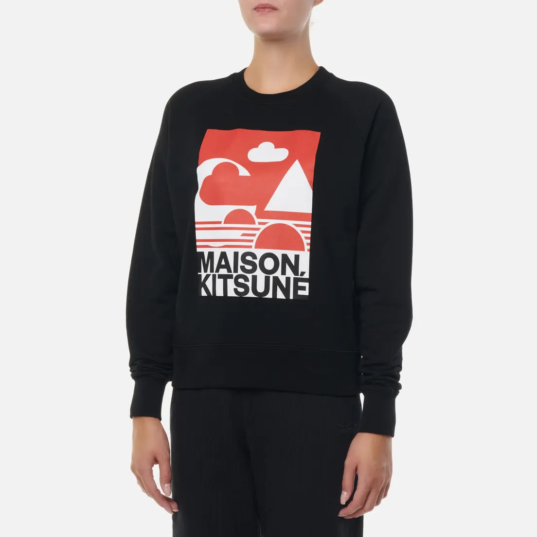 Maison Kitsune Женская толстовка Red Anthony Burrill Adjusted