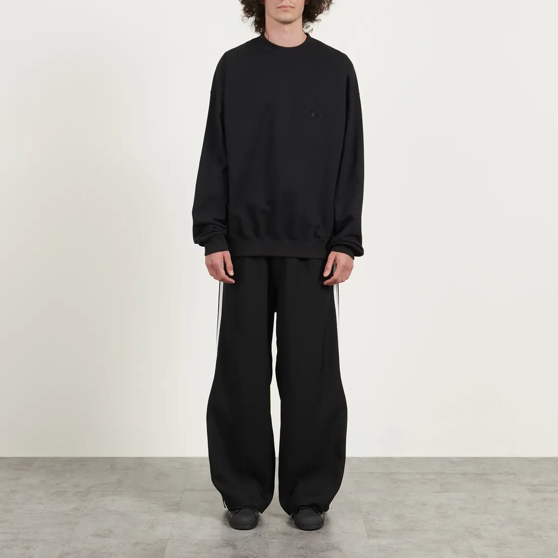 Y-3 Мужская толстовка Brushed Terry Crew
