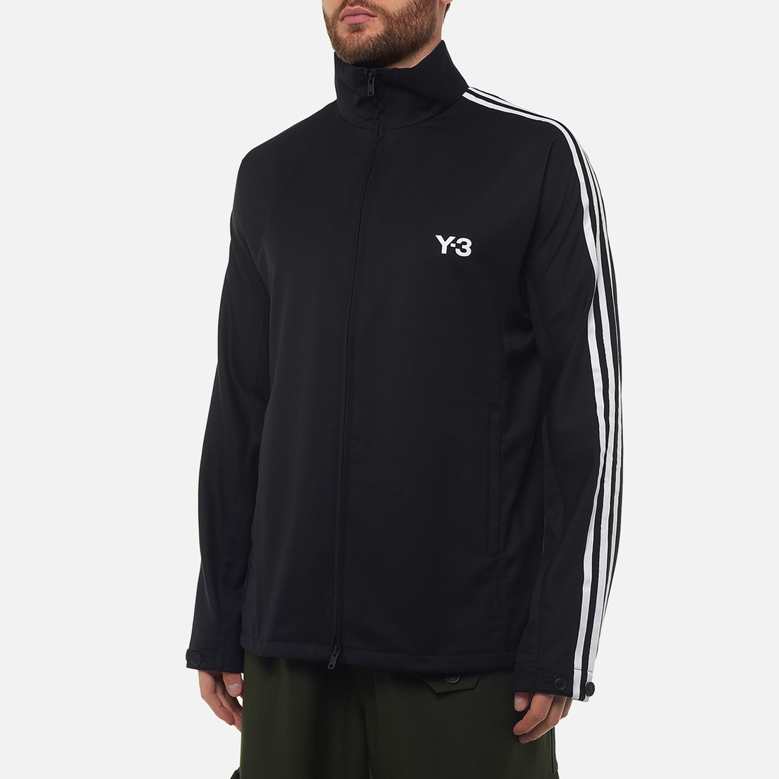 Y-3 Мужская олимпийка Refined Wool 3-Stripes Track Top