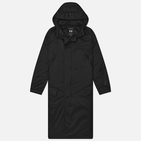  Мужская куртка парка Y-3 Padded Hooded, цвет чёрный, размер S