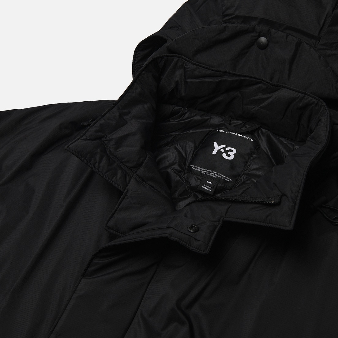 Y-3 Мужская куртка парка Padded Hooded