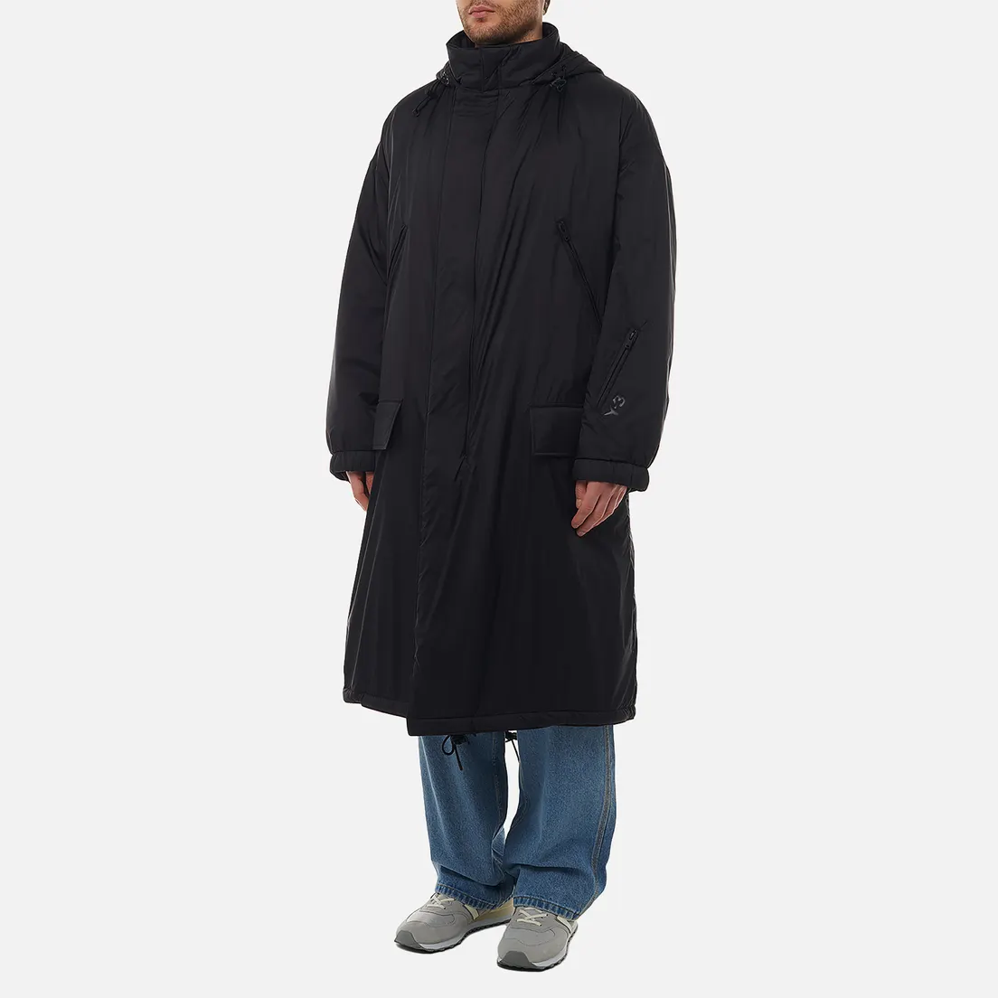 Y-3 Мужская куртка парка Padded Hooded
