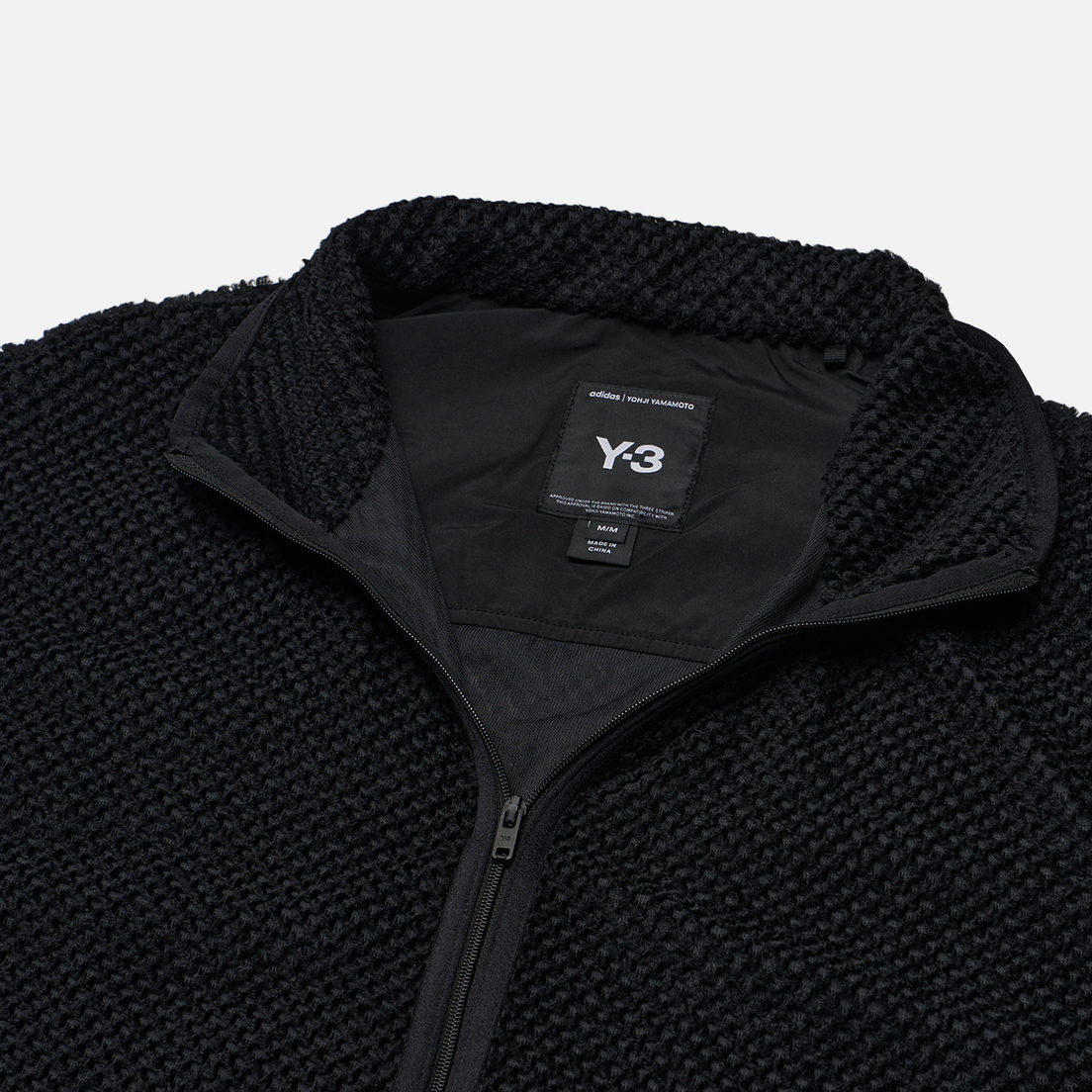 Y-3 Мужская олимпийка Waffle Warp Knit Track Top