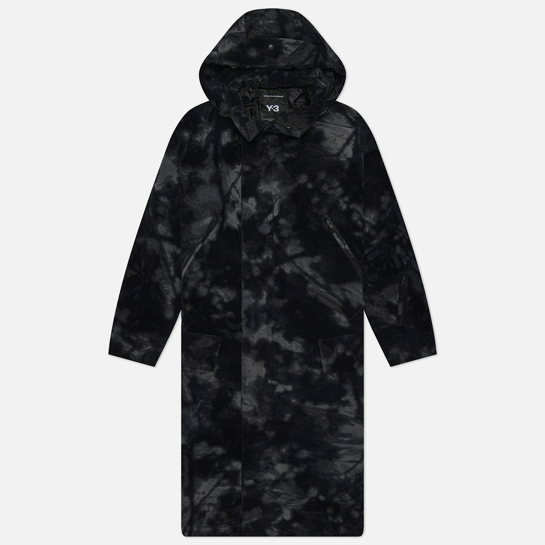 Y-3 Мужская куртка парка Allover Print Padded