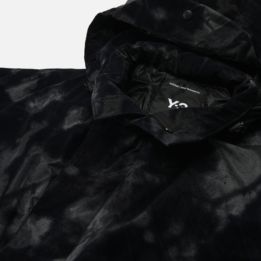 Y-3 Мужская куртка парка Allover Print Padded