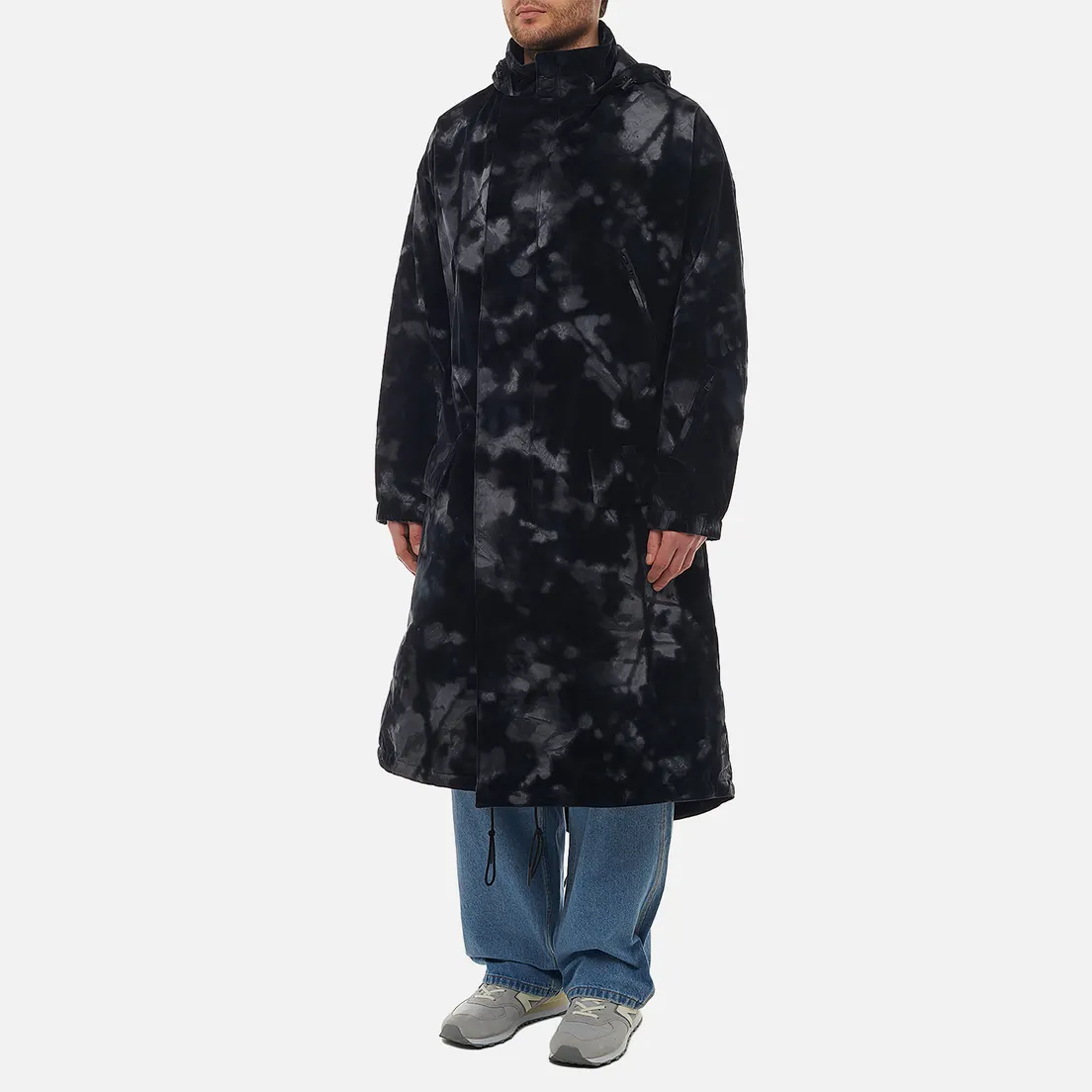 Y-3 Мужская куртка парка Allover Print Padded