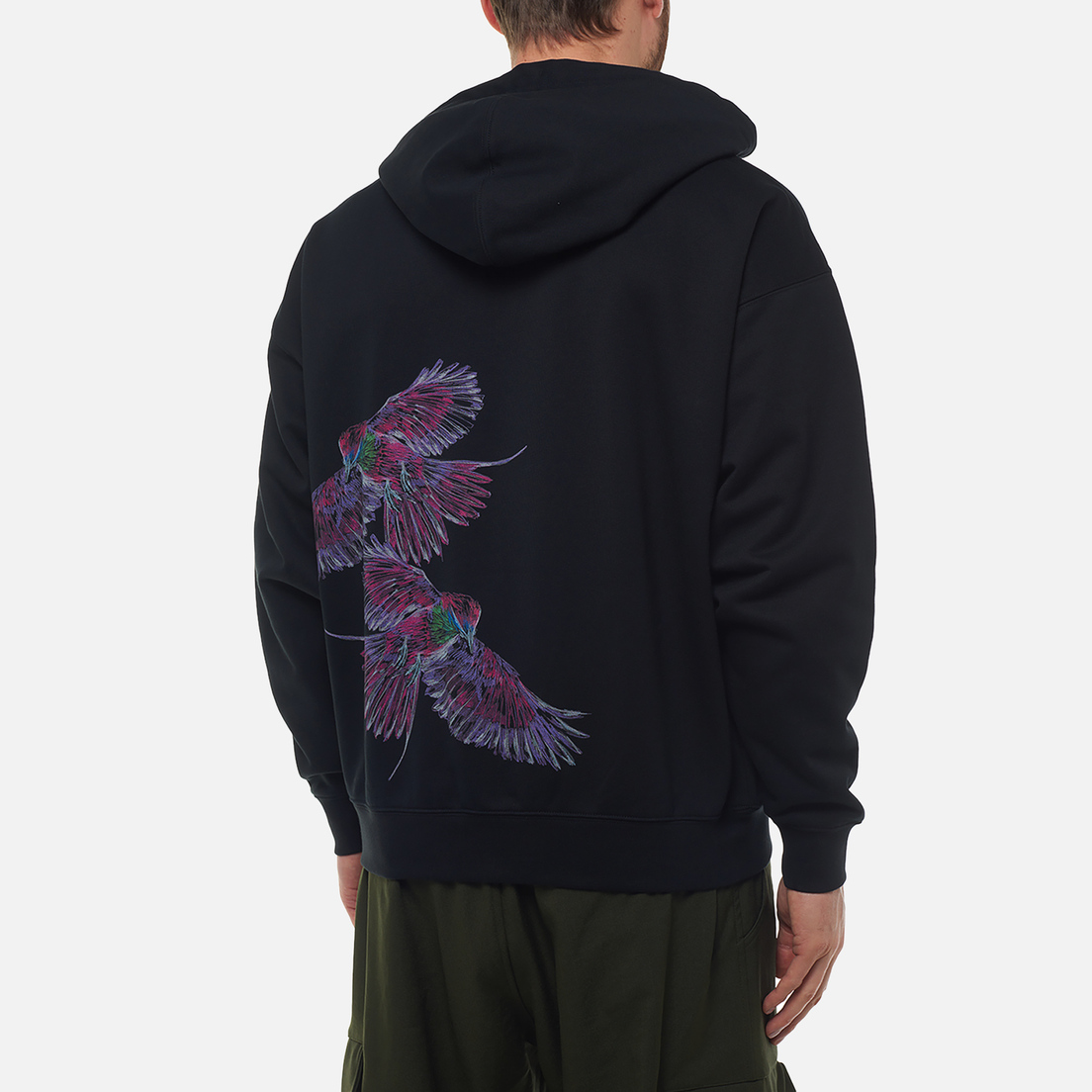 Y-3 Мужская толстовка Graphic Ultraviolet Color Hoodie