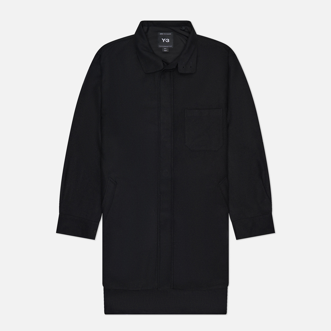 Y-3 Мужская рубашка Wool Flannel Overshirt