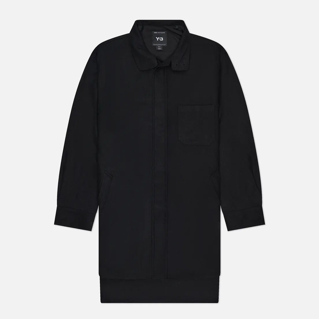 Y-3 Мужская рубашка Wool Flannel Overshirt