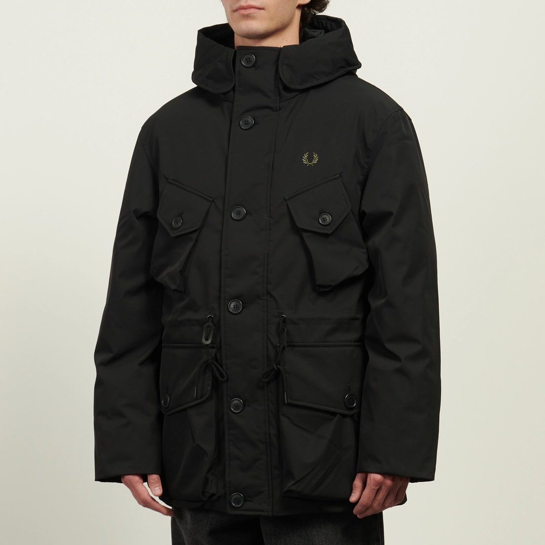 Fred Perry Мужская куртка парка Patch Pocket Puffer