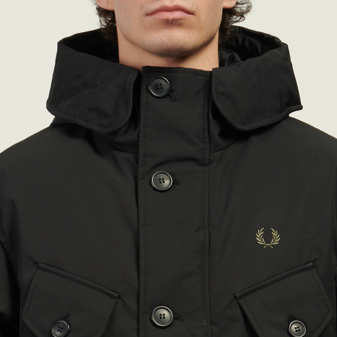 Fred Perry Мужская куртка парка Patch Pocket Puffer