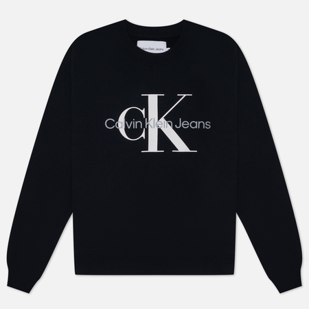 Женская толстовка Calvin Klein Jeans Monogram, цвет чёрный, размер S