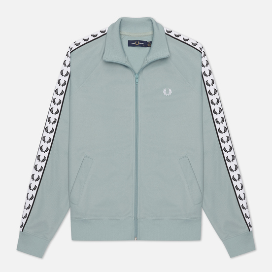 Женская олимпийка Fred Perry Sports Authentic Taped Track Silver Blue