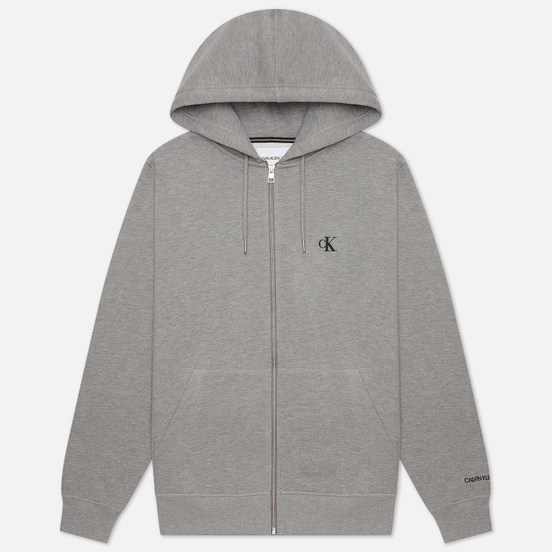 Мужская толстовка Calvin Klein Jeans Essential Zip Hoodie Mid Grey Heather