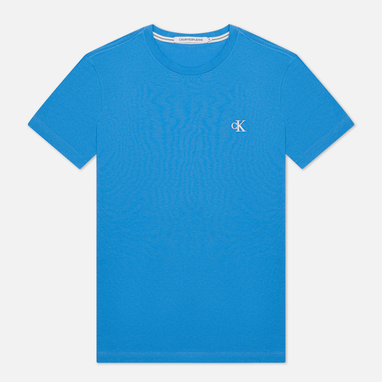 Мужская футболка Calvin Klein Jeans Essential Monogram Logo Meridian Blue