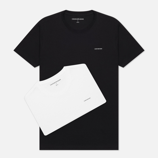 Комплект мужских футболок Calvin Klein Jeans 2 Pack Slim Black/White