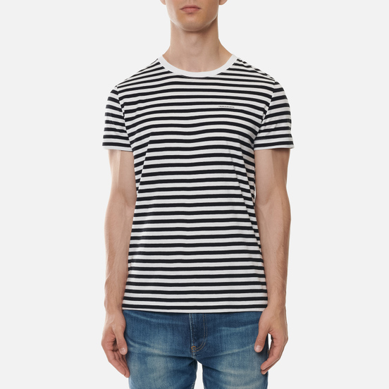 Комплект мужских футболок Calvin Klein Jeans 2 Pack Slim Black Beauty/White Black Stripe