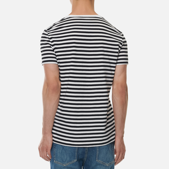 Комплект мужских футболок Calvin Klein Jeans 2 Pack Slim Black Beauty/White Black Stripe