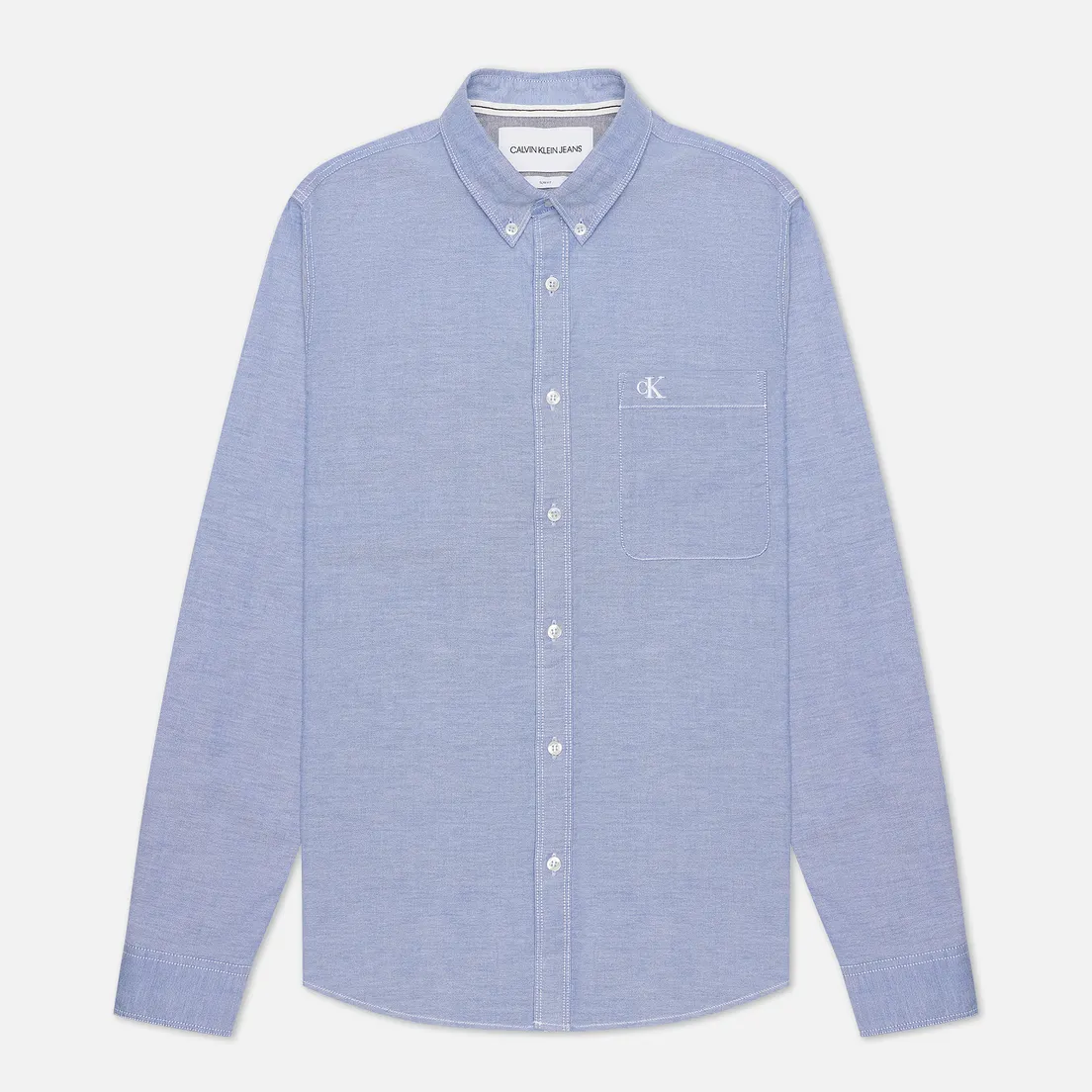 Calvin Klein Jeans Мужская рубашка Chambray Slim Stretch