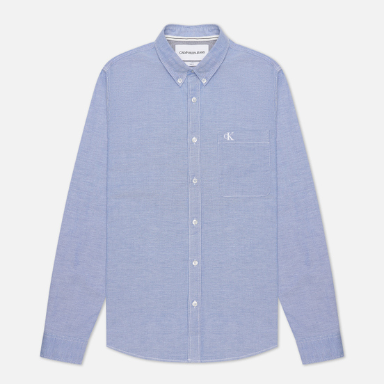 Мужская рубашка Calvin Klein Jeans Chambray Slim Stretch Classic Blue