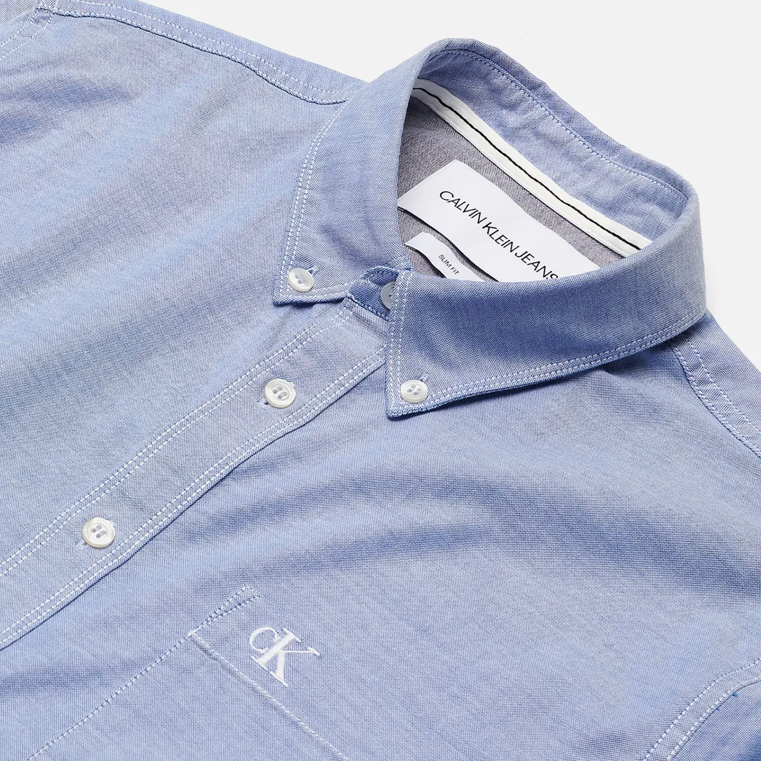 Calvin Klein Jeans Мужская рубашка Chambray Slim Stretch