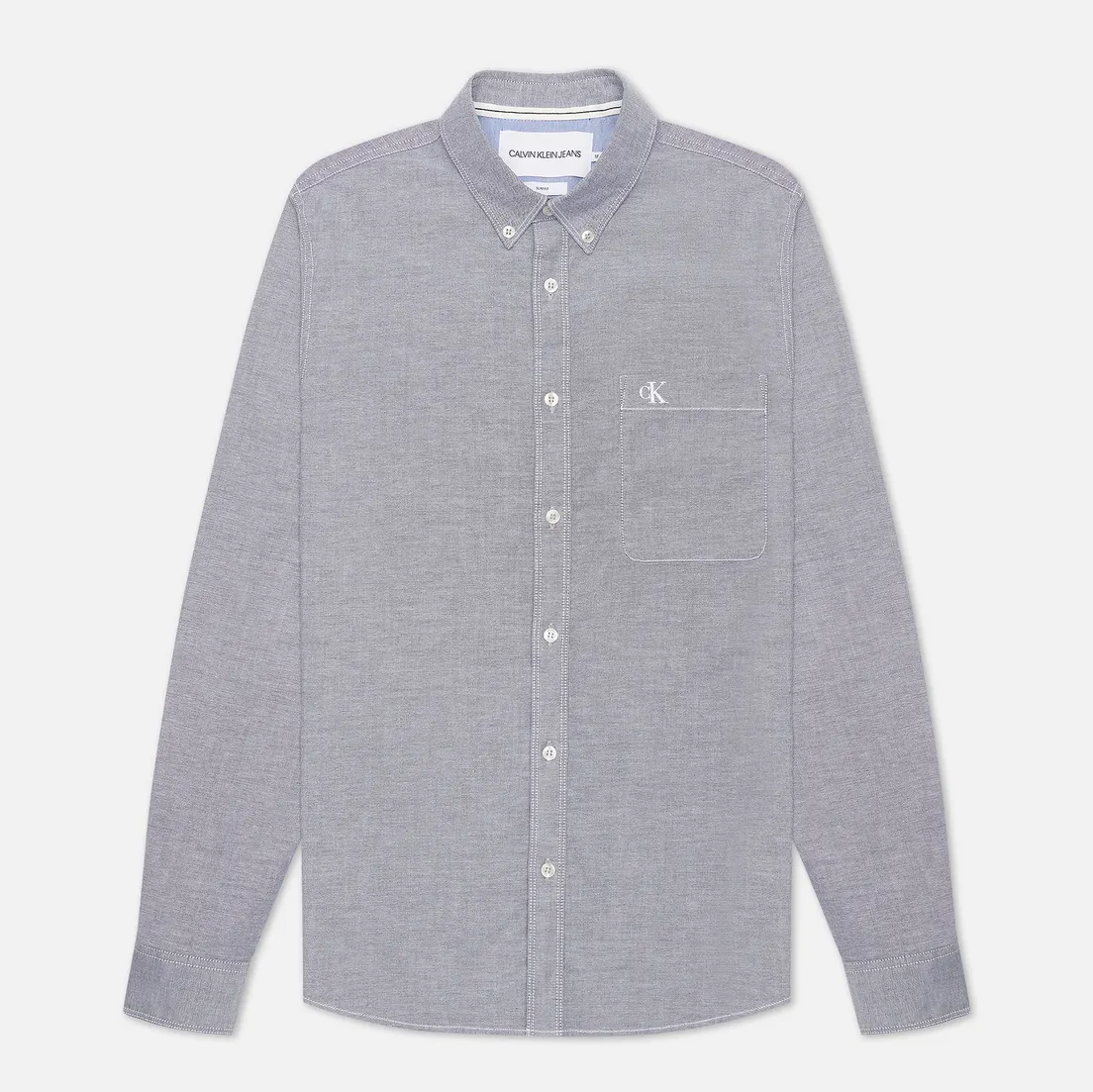 Calvin Klein Jeans Мужская рубашка Chambray Slim Stretch